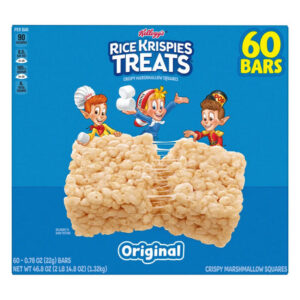 Rice Krispies Treats (60-Pack) | Classic Chewy Bars Made with Real Marshmallow