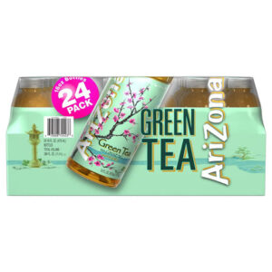 Arizona Green Tea with Ginseng & Honey (24-Pack, 16 oz Each) | Smooth, Energizing Brew