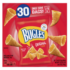 Bugles Original Corn Snacks (30-Pack) | Crunchy Corn Horns