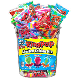 Ring Pops Lollipop Variety Box (40 ct.) | Fun, Wearable Candy Treats