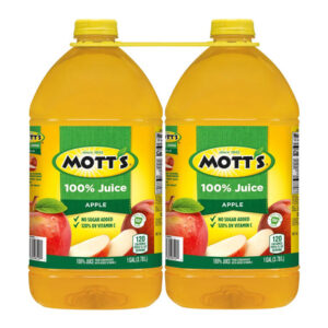 Mott's 100% Apple Juice (2-Pack, 1 gal Each) | Pure Juice with No Sugar Added