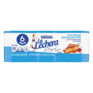 Nestle La Lechera Sweetened Condensed Milk Cans (6-Pack, 14 oz Each) | Rich, Creamy Baking Essential