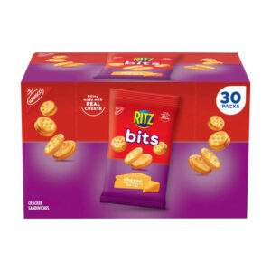 Ritz Bits Cheese Sandwich Crackers (30-Pack) | Bite-Sized Savory Snacks