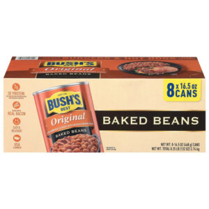 Bush's Original Baked Beans (8-Pack, 16.5 oz Each) | Homestyle Flavor & Tender Beans