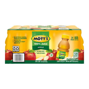 Mott's Original Apple Juice (24-Pack, 8 oz Each) | 100% Natural Pressed Juice