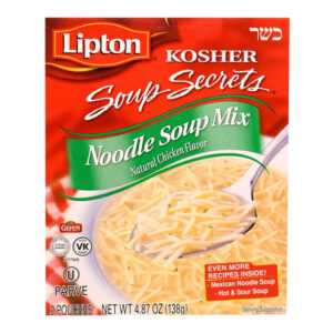 Lipton Kosher Chicken Noodle Soup (4-Pack, 4.3 oz Each) | Classic Comfort Broth