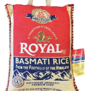 Royal Basmati Rice (20 lbs) | Aromatic, Long-Grain Perfection for Every Meal
