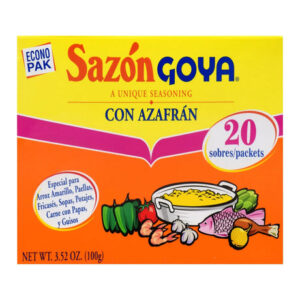 Goya Sazon Con Azafran Seasoning (3-Pack, 3.52 oz Each) | Authentic Latin Flavor Blend