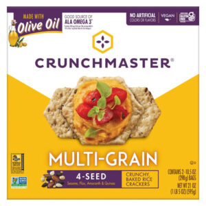 Crunchmaster Multi-Grain Crackers (21 oz) | Crunchy, Gluten-Free Snacking with Whole Grains