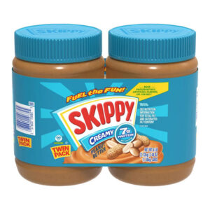 Skippy Creamy Peanut Butter (2-Pack, 48 oz Each) | Smooth, Classic Spread