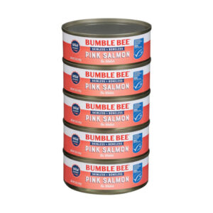 Bumble Bee Wild Pink Salmon (5-Pack, 5 oz Each) | Skinless & Boneless Fillets