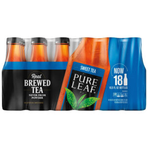 Lipton Pure Leaf Sweet Iced Tea (18-Pack, 16.9 oz Each) | Cane-Sweetened Brew