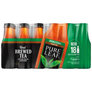 Lipton Pure Leaf Unsweetened Iced Tea (18-Pack, 16.9 oz Each) | Real Tea Brew