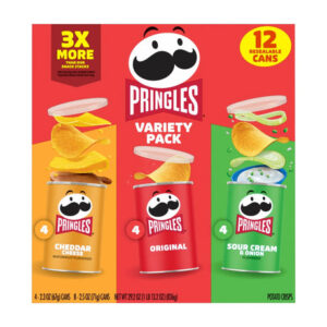 Pringles Grab N' Go Variety Pack (12-Pack) | Portable Crunch Snack