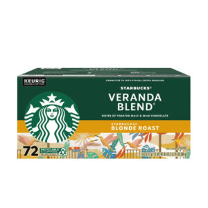 Starbucks Veranda Blend Light Roast K-Cups (72-Pack) | Sweet & Mellow Coffee