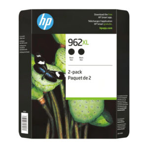 HP 962XL High-Yield Black Ink Cartridge (2-Pack) | Instant Ink Eligible for Crisp Prints