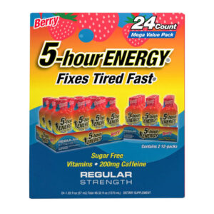 5-Hour Energy Berry Shots (24-Pack) | Regular Strength Pick-Me-Up