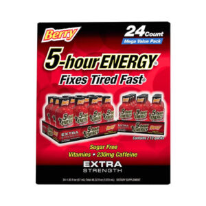 5-Hour Energy Berry Shots (24-Pack) | Extra Strength Energy Boost