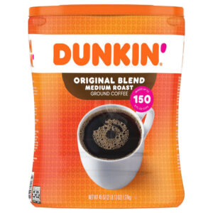 Dunkin' Original Blend Ground Coffee (45 oz) | Smooth, Medium-Roast Flavor at Home