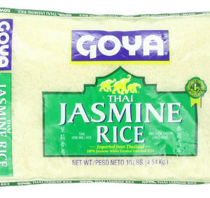 Goya Jasmine Rice (10 lb Bag) | Fragrant, Long-Grain Rice for Asian Cuisine