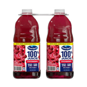 Ocean Spray 100% Cranberry Juice Blend (2-Pack, 96 fl oz Each) | Pure & Tart Refreshment