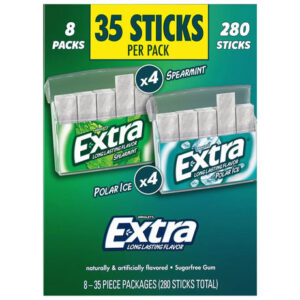 Polar Ice & Spearmint Gum Variety Pack (8-Pack) | Sugar-Free Dual Flavor Freshness