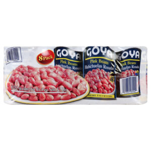 Goya Pink Beans (8-Pack, 15.5 oz Each) | Mild-Flavored Pantry Essential