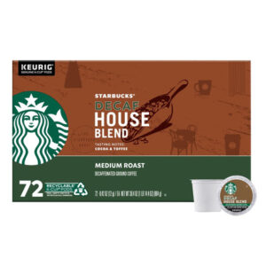 Starbucks Decaf House Blend K-Cup Pods (72 ct.) | Smooth Decaffeinated Coffee Experience
