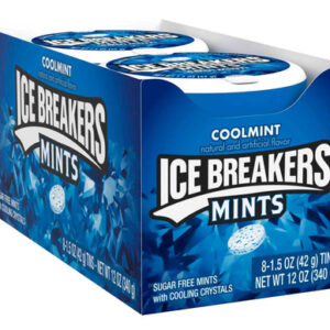 Ice Breakers Cool Mints â€“ Sugar-Free (8 pk.) | Long-Lasting Fresh Breath on the Go