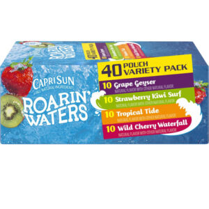 Capri Sun Roarin' Waters Variety Pack (40-Pack) | Naturally Flavored Hydration