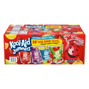 Kool-Aid Jammers Variety Pack (40-Pack, 6 oz Each) | Fruity Drink Pouches