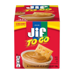 Jif To Go Peanut Butter (36-Pack, 1.5 oz Each) | Smooth, Snack-Size Creamy Spread
