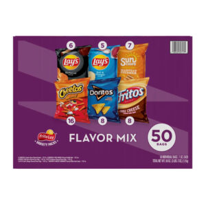 Frito-Lay Flavor Mix Snacks (50-Pack) | Family Variety Pack of Chips & Treats