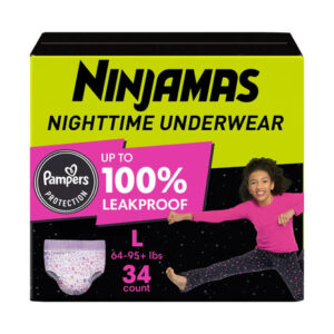 Ninjamas Bedwetting Underwear for Girls | Discreet Night Protection