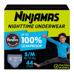 Ninjamas Bedwetting Underwear for Boys | Comfortable Nighttime Protection