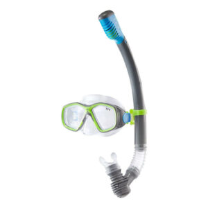 TYR Adult Recreation Snorkel Set | Mask & Tube Combo for Water Adventures