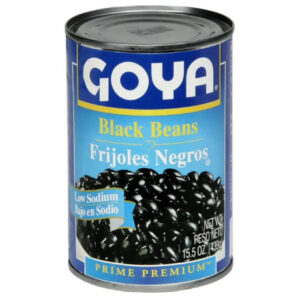 Goya Low Sodium Black Beans (6-Pack, 15.5 oz Each) | Healthy Pantry Essential