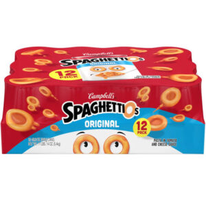 SpaghettiOs Original Canned Pasta (12-Pack, 15.8 oz Each) | Kid-Friendly Classic Pasta