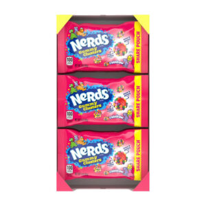 Nerds Gummy Clusters Candy (12-Pack, 3 oz Each) | Crunchy, Fruity Treats for Sharing