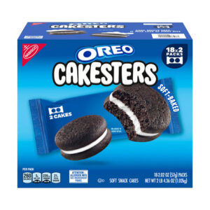 Oreo Cakesters Soft Snack Cakes (18-Pack, 2 oz Each) | Creamy Filling in Chocolate Cake