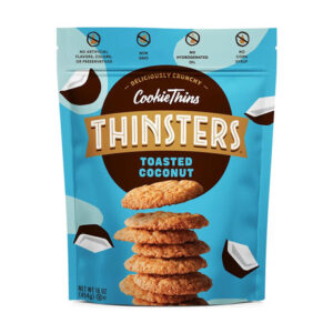 Thinsters Toasted Coconut Cookie Thins (16 oz) | Light, Crunchy Tropical Treat