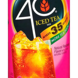 4C Raspberry Iced Tea Mix (92.8 oz) | Refreshing Fruit Drink Base