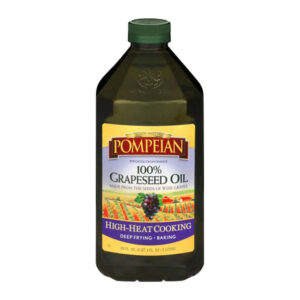 Pompeian 100% Grapeseed Oil (68 fl oz) | High-Heat Cooking with Neutral Flavor