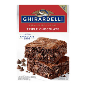 Ghirardelli Triple Chocolate Brownie Mix (5-Pack) | Bakes 90 Fudgy, Decadent Servings