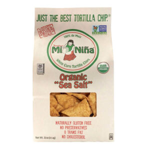 Mi Nina Organic Sea Salt Tortilla Chips (16 oz) | Made with Non-GMO Ingredients