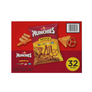 Munchies Cheese Fix Mix (32-Pack, 1.75 oz Each) | Cheesy Crunch Party Snack