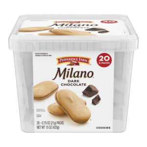 Pepperidge Farm Milano Cookies (20-Pack) | Dark Chocolate Layered Biscuits