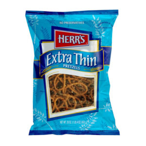 HERR'S Extra Thin Pretzels (20 oz) | Crispy, Lightly Salted Snack
