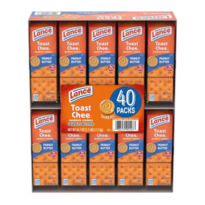 Lance ToastChee Peanut Butter Crackers Variety Pack (40 ct.) | Classic Flavor with Crispy Bite