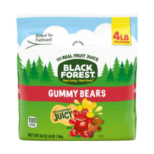 Black Forest Gummy Bears (4 lbs) | Juicy Soft Candy Bulk Pack